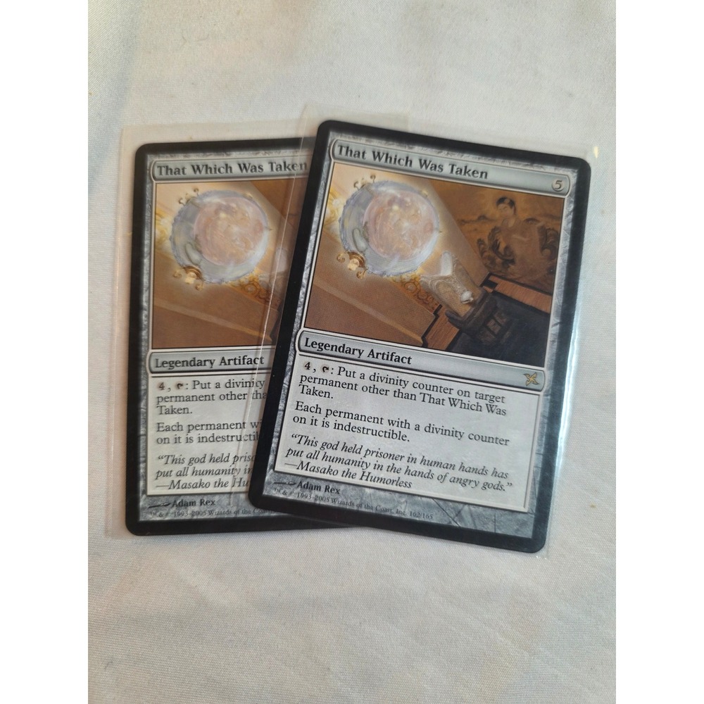 MTG 2x That Which Was Taken Betrayers of Kamigawa Rare Legendary Artifact Card